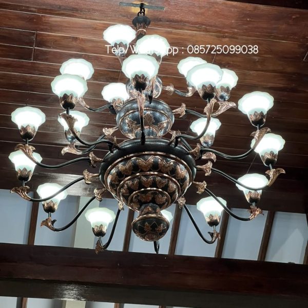 Lampu robyong tembaga project di Kudus Jawa tengah 2