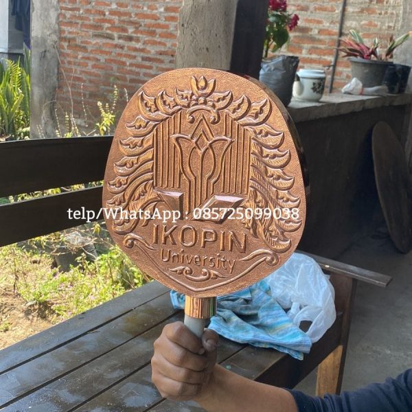 Logo tembaga IKOPIN University Project Kampus IKOPIN Jatinangor Sumedang Jawa barat