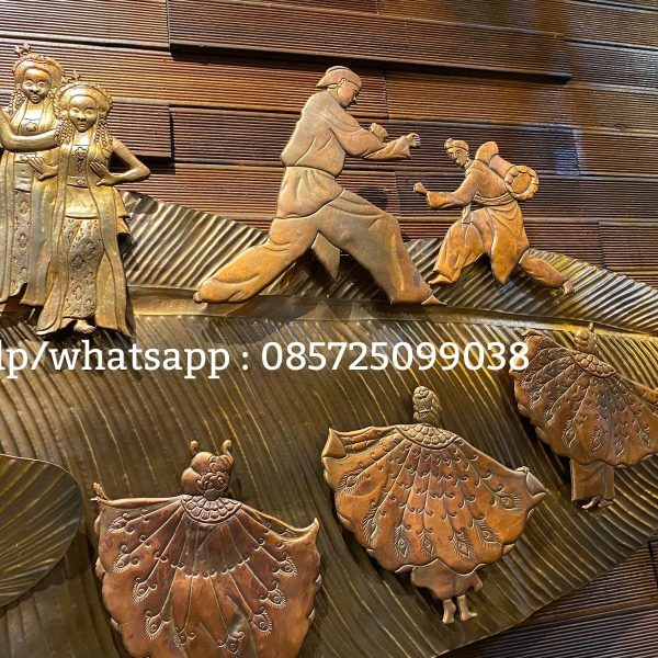 relief tembaga project stasiun kereta cepat di Padalarang Jawa Barat